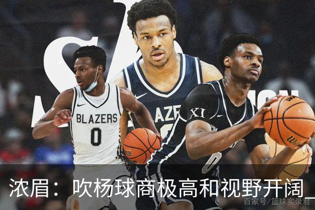浓眉：吹杨球商极高&视野开阔 只要包夹他就会把你的防守撕碎